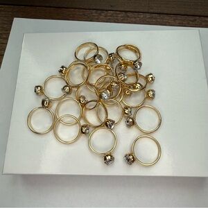 Elegant Gold and Silver Women's Rings bulk
